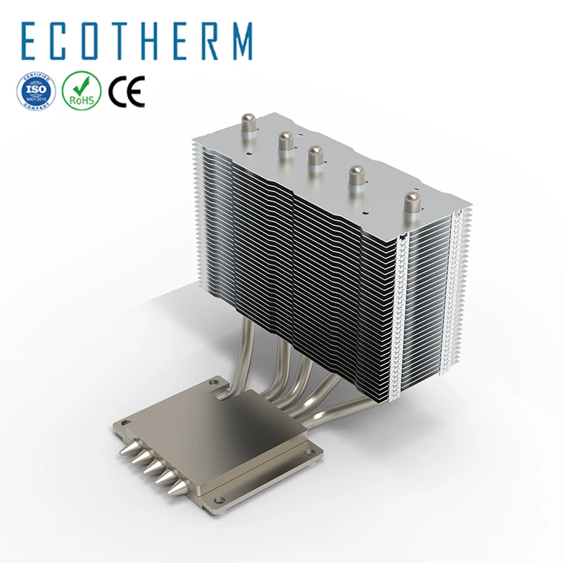 Ecotherm Custom Larger Power Copper Heatpipe Cooling Module Heat Sinks Heatsink for Peilter