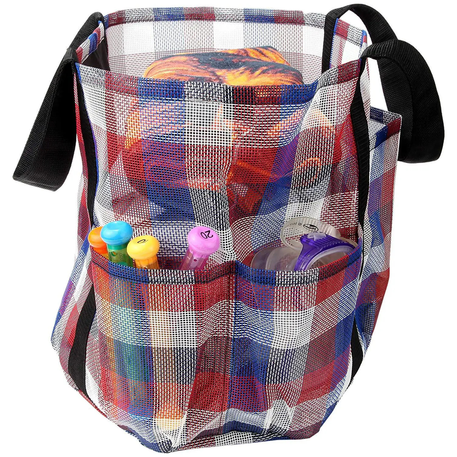 Wholesale waterproof Insulated picnic cooler pool bag mesh tote beach bag