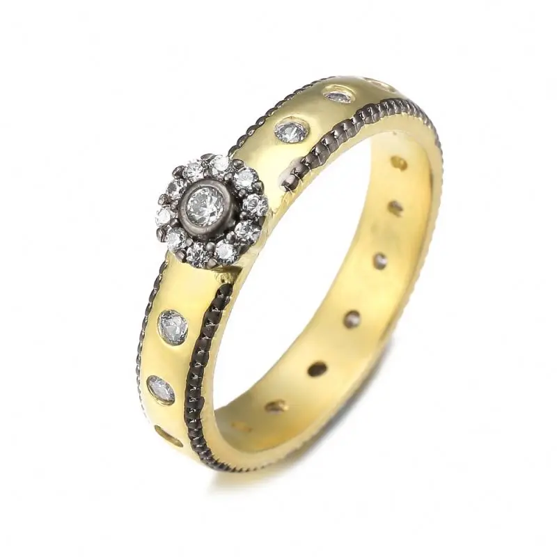 green clover men silver ring 925 stamped silver mens rings sterling silver ring with diamond