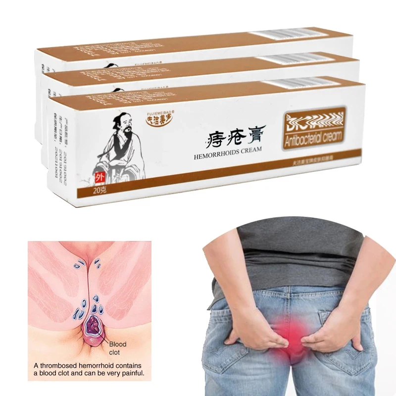 Hemorrhoids Ointment Internal External Anal Fissure Piles Pain Relief Cream Hemorrhoid Bleeding Swelling Relieve Balm 20g