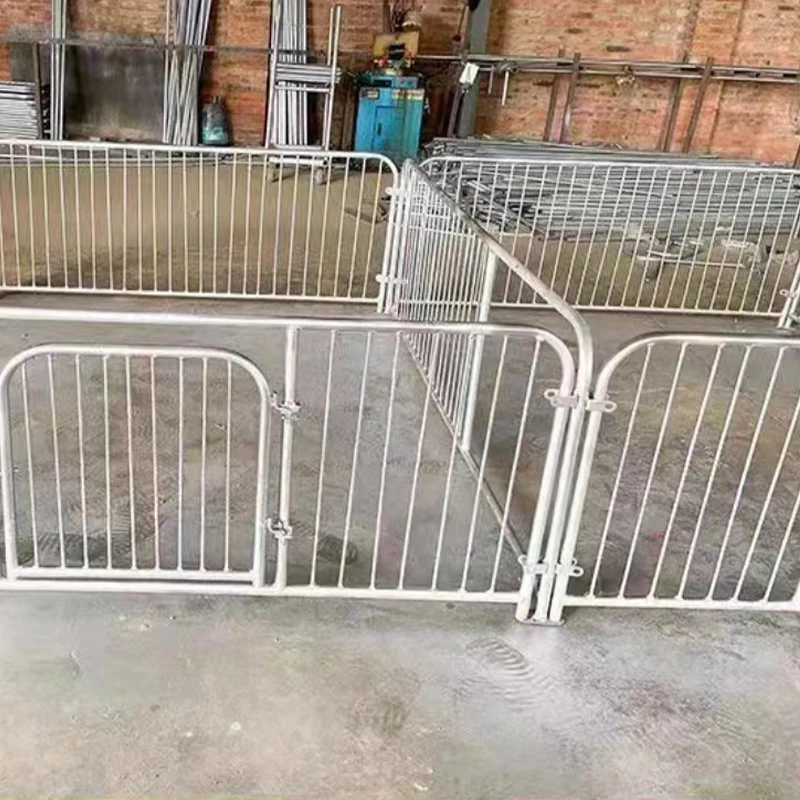 Feeder and Sow Gestation Pen with Limit Bar for Pig Stalls Fattening Animal Cages for Pig House