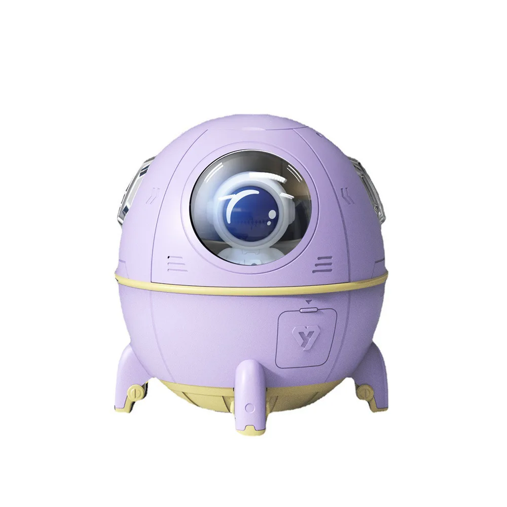 LED Night Light Portable Household Humidifier Mini Space Capsule Air USB Humidifier for Home Office