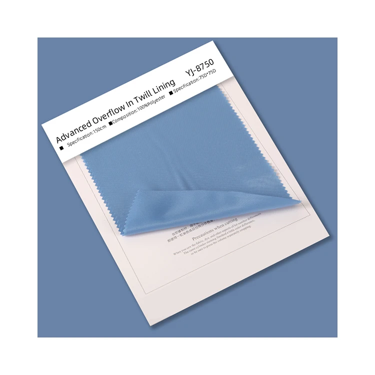Premium fashion antistatic poly abrasion-resistant advanced overflow twill lining