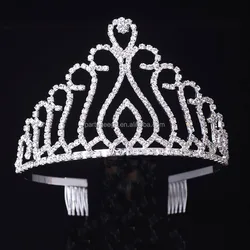 new coming high quality bride wedding princess mental crown decor tiaras girls