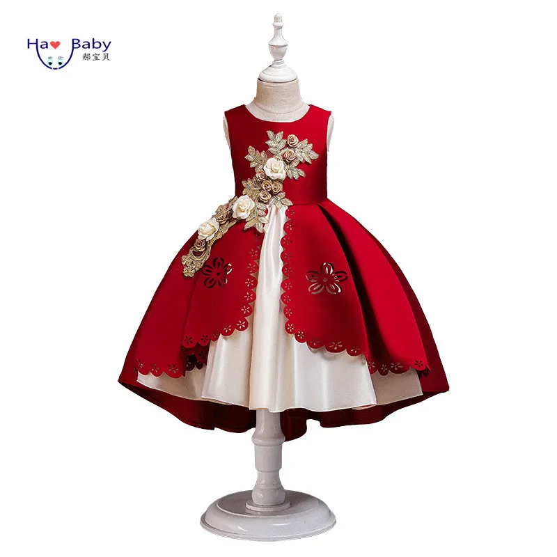 Hao Baby Kindergarten Costume Christening Summer Vest Children Princess Girls Dress