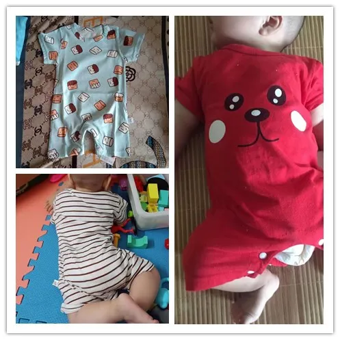  Short-sleeved baby rompers newborn