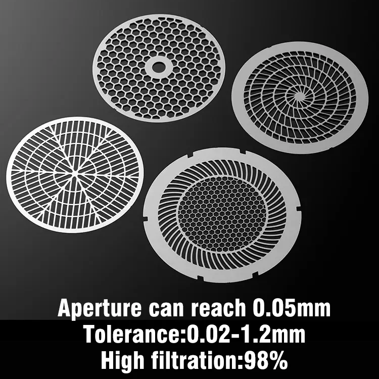 Top quality stainless steel 304 etching metal perforated for Hair dryer