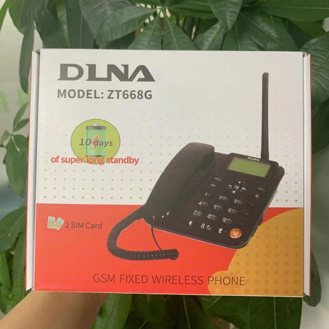 
GSM dual Fixed wireless Desktop Phone GSM FWP ZT668G with sim card 