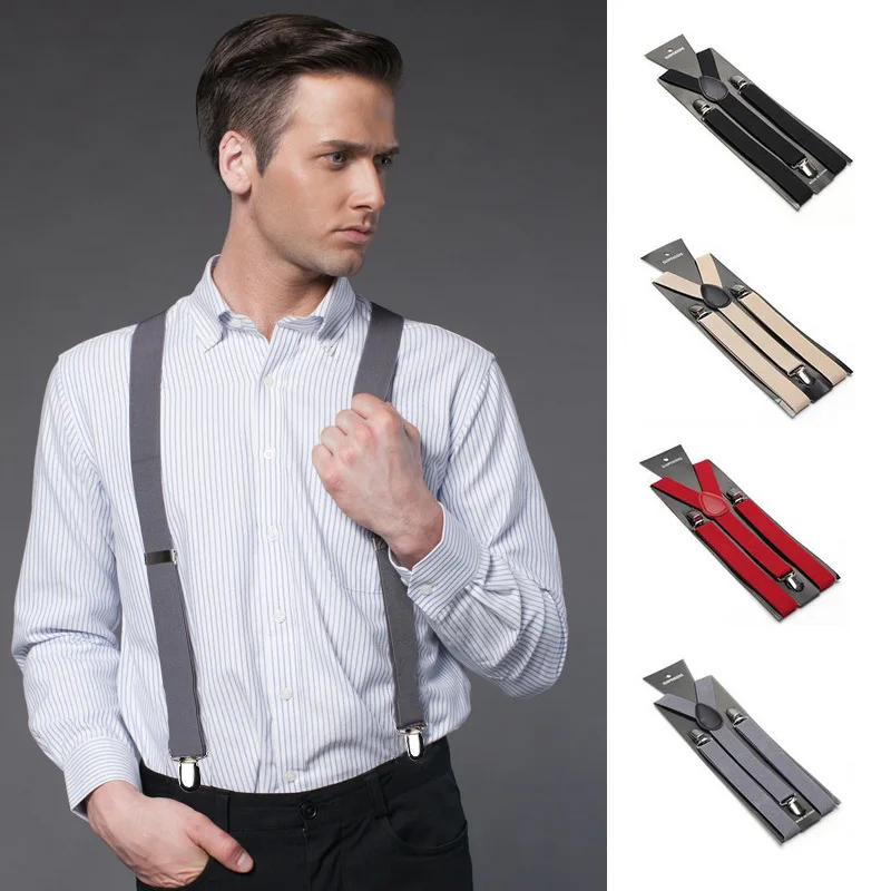 Wholesale Unisex Y-Back Simple Design Adjustable Stretch Cheap Elastic Suspender for Men Women Promotion Gift