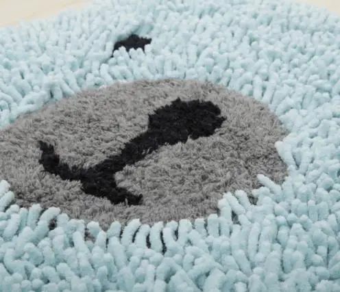 Baby Bath Mat Cute Cotton Rug Bathroom Bedroom Carpets Rugs Non-slip Carpet for Kids Children