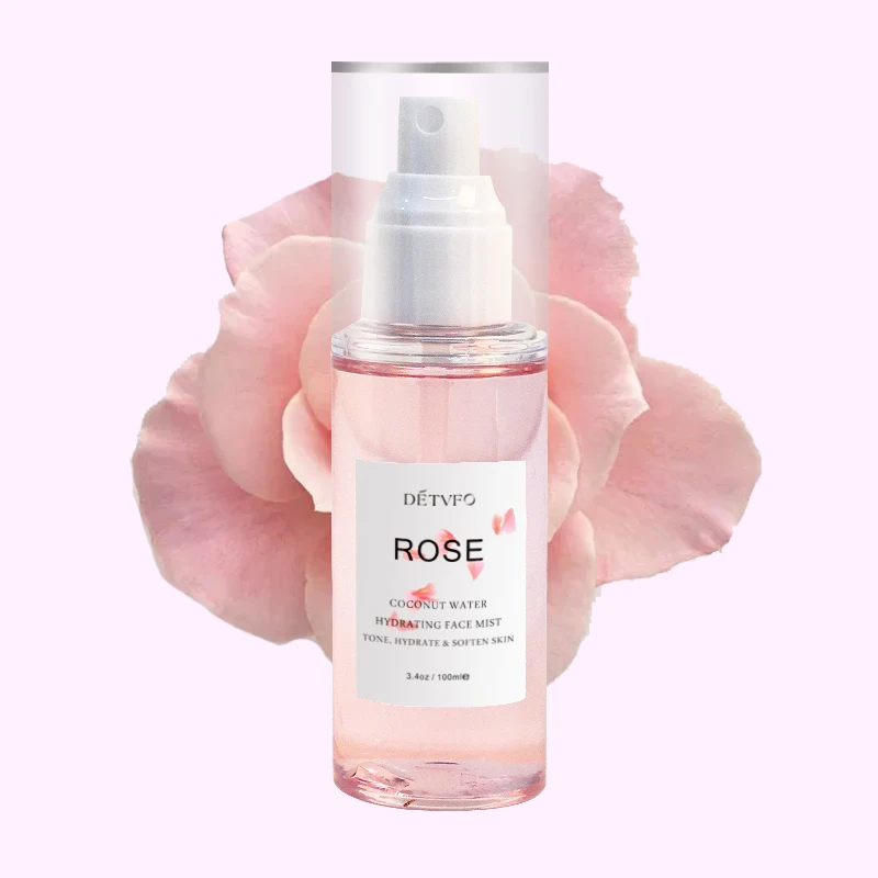 Private Label Rosewater Facial Mist with Coconut Rose Water skin toner