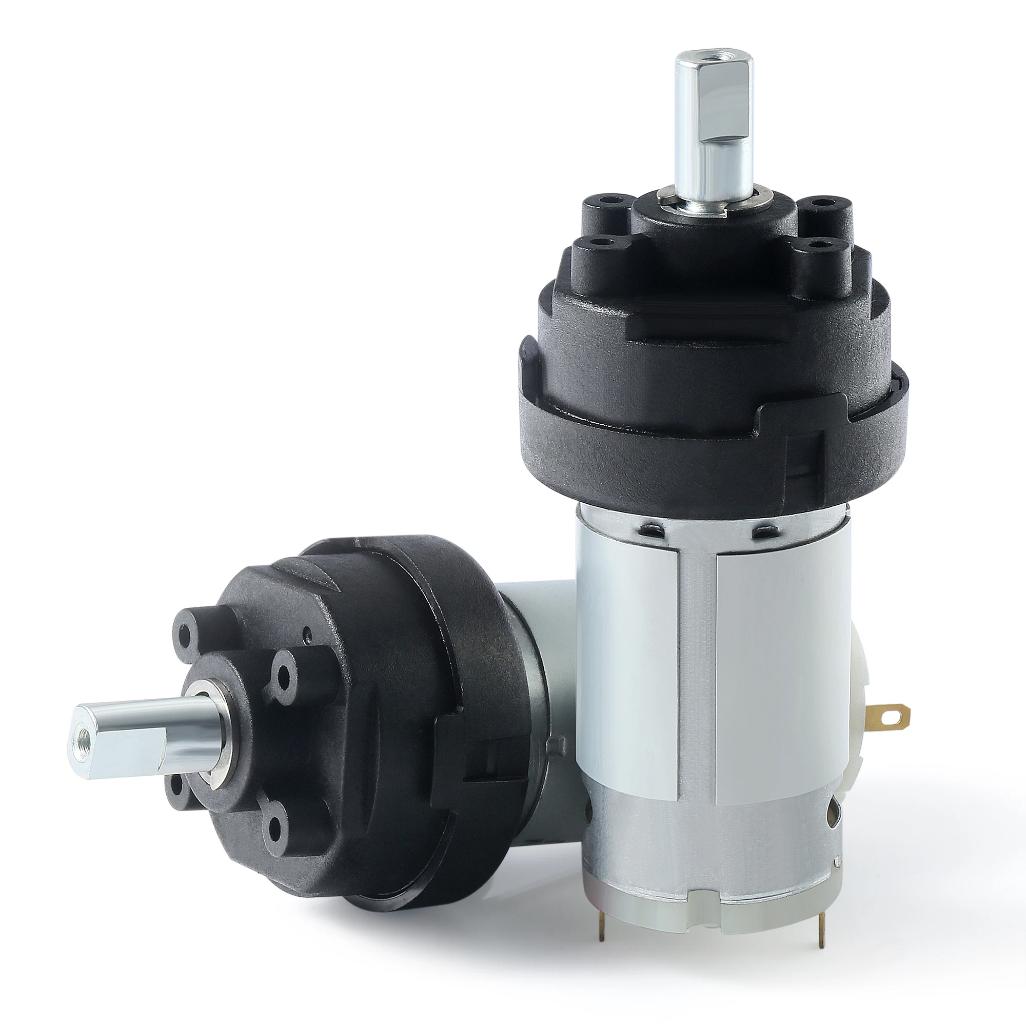 Manufacturer customized 40mm low noise 12V transmission ratio 36 high torque plastic miniature DC planetary reducer motor