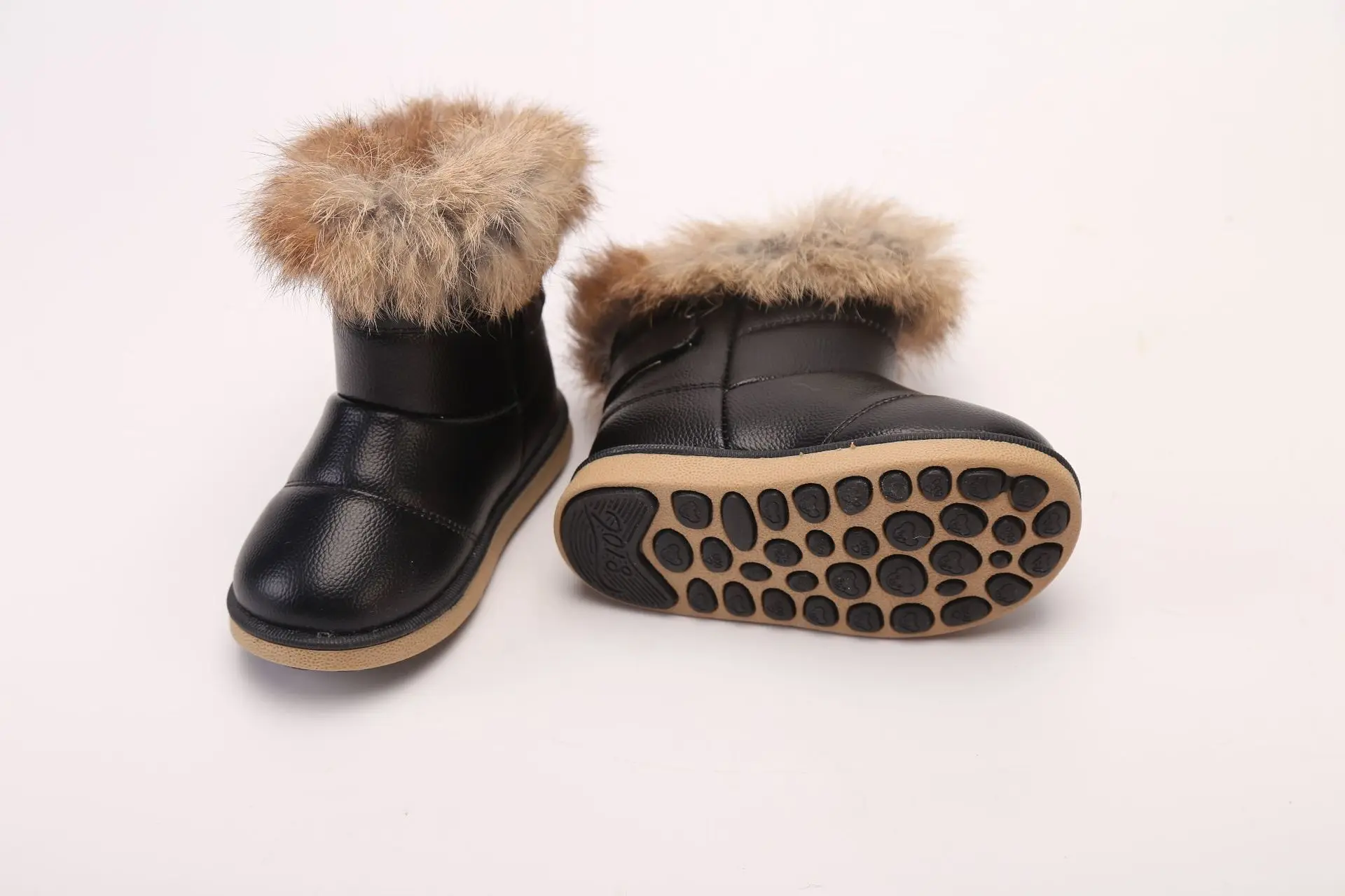 Factory direct sale Thick Warm Shoes Cotton-Padded PU  Girls Boots Boys Snow Boots Kids winter boots