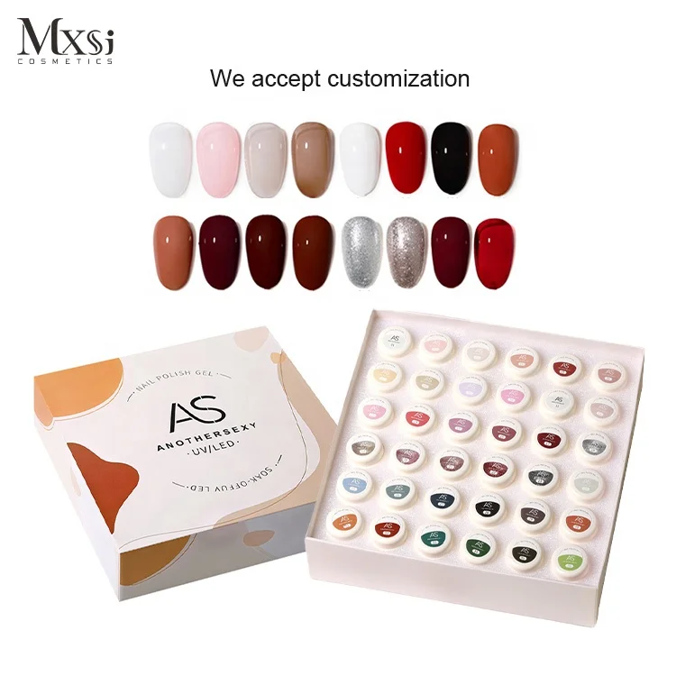 VIP AS 68 Colors UV Gel Polish Set Rich Pigmented Gel Polish Colors Custom Wholesale Set Polish