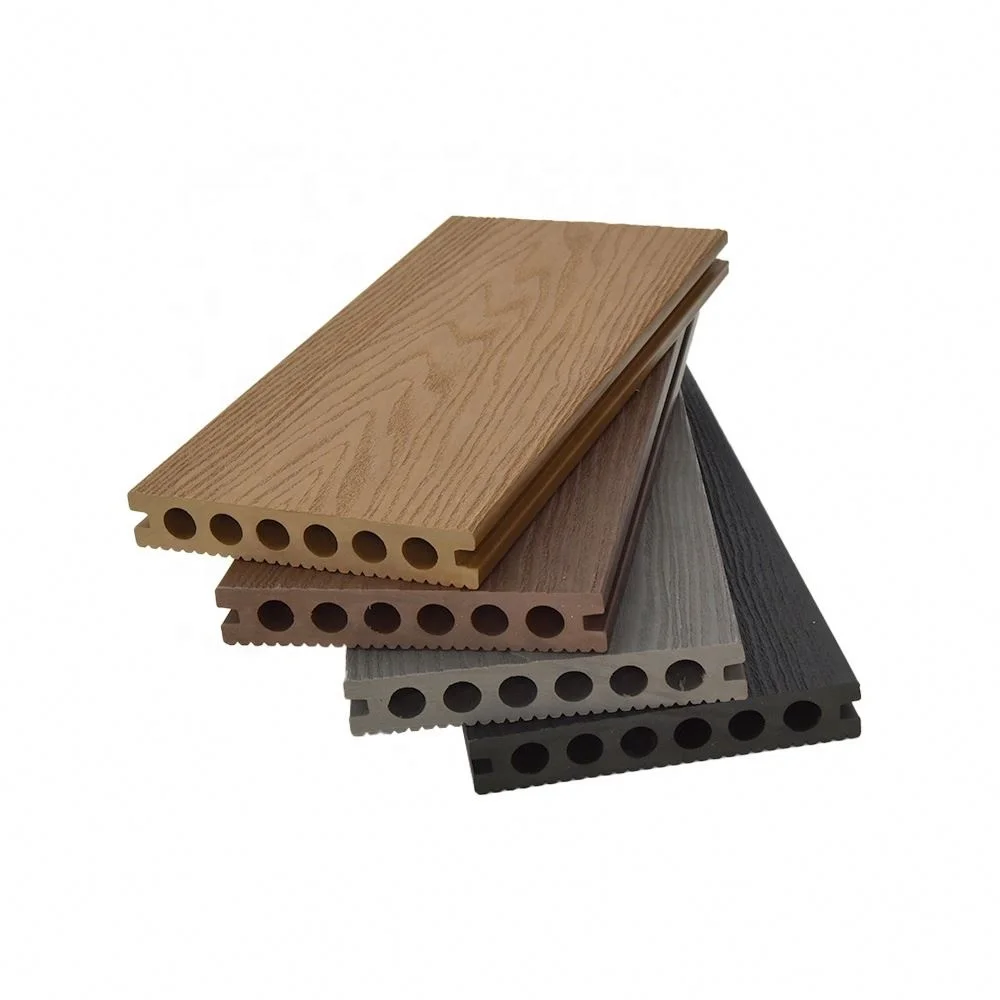 3d Embossed Wood Grain Outdoor Flooring Wpc Deck Board Composite Decking Floor