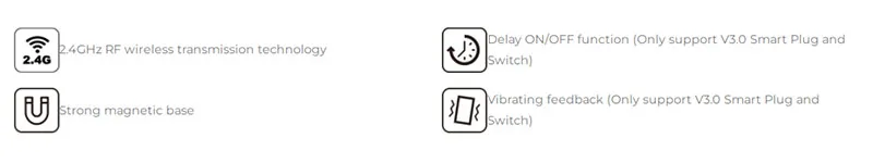 Mibrer Milight C2 пульт для V3.0 Smart Plugwireless transmission technologyStrong Магнитный базовый переключатель