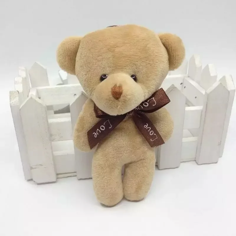 Different Color Mini Cute Bears with Sit 12 cm Wholesale Personalized Cute Bears Keychain