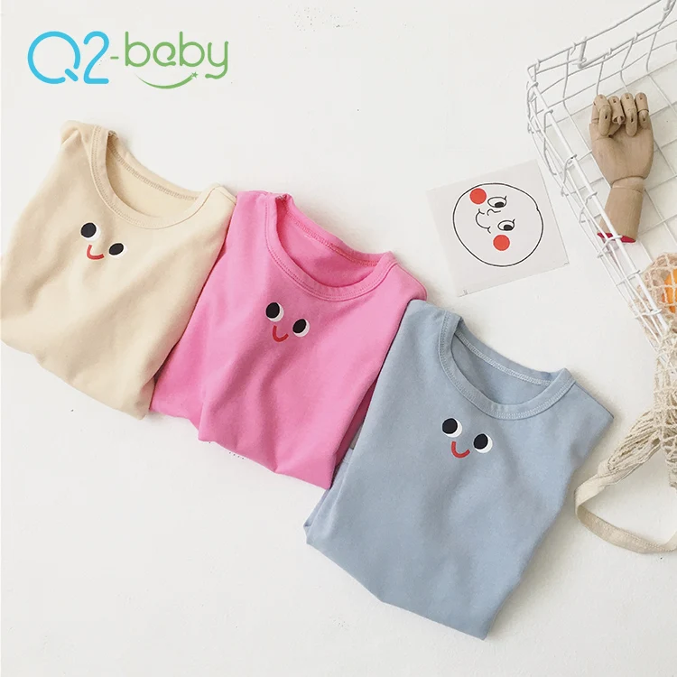 Q2-baby различных размеров с рисунком глаза Хлопковые вязаные свитера круглым вырезом для мальчиков и девочек Рубашка