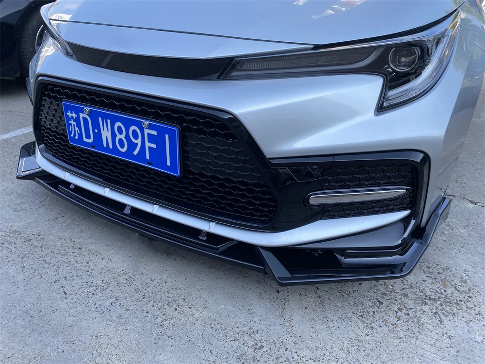 Gloss black body kit front bumper lip for TOYOTA  LEVIN 2019-2021 spoiler car