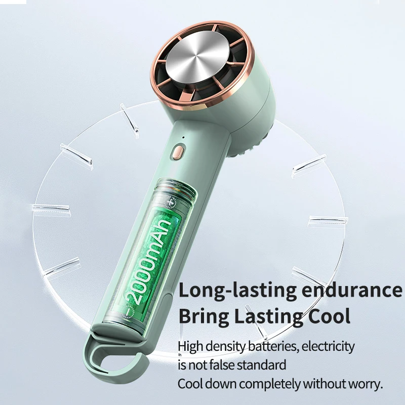 Ice Cold Compress Handheld Cooling Fan Travel USB cooling mini portable outdoor Semiconductor fans with climbing hook