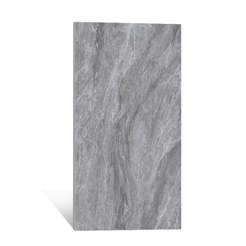 600x1200mm Grey Color Marble Texture Full Body Polished Porcelain Tiles Indoor Flooring And Wall Tiles