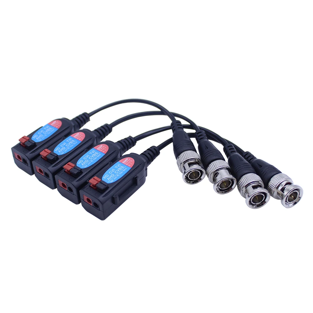 8MP HD cctv coax bnv BNC video balun transceiver To Passive RJ45 Video Power Audio Balun Transmitter