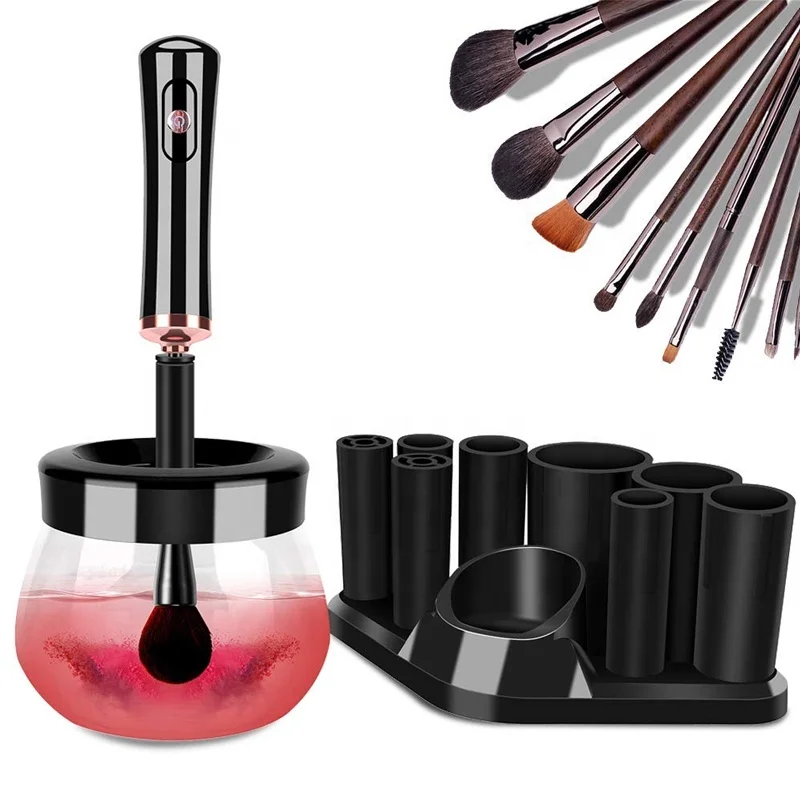 Super-Fast Machine Automatic Brush Cleaner Electric Makeup Brush Cleaner Dryer With 8 Collars