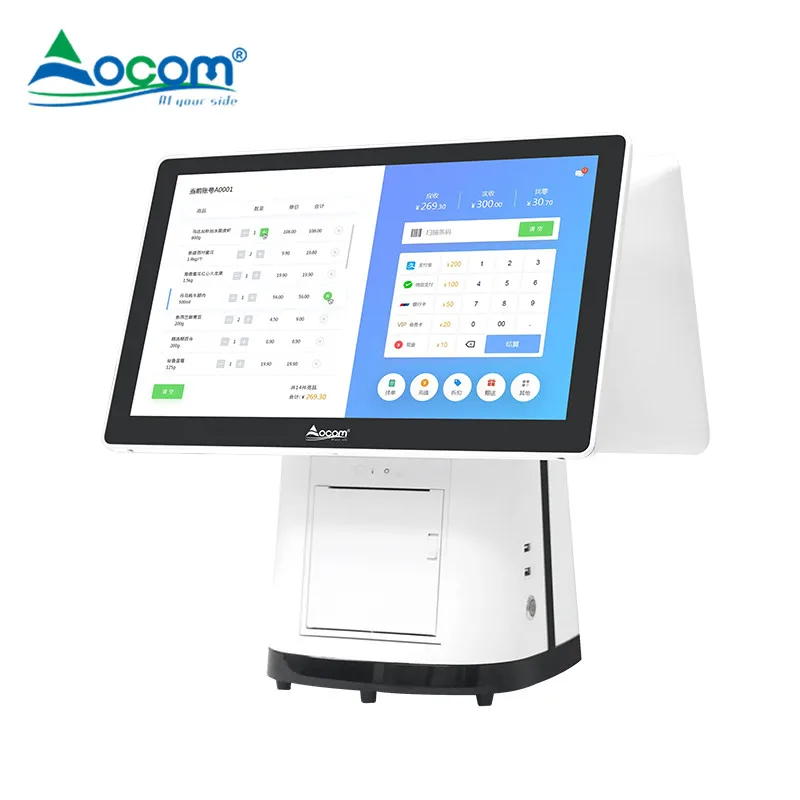 POS-L156  OCOM15.6 Inch All In One Touch POS Terminal with  58MM/80MM Thermal Printer Pos Machine