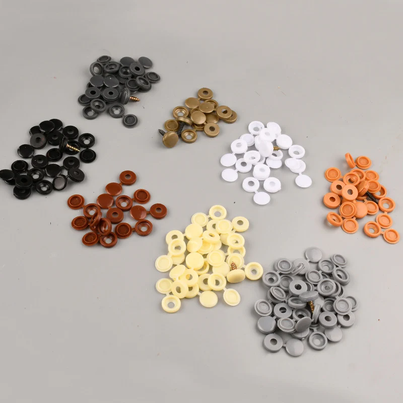 100 шт. откидной крышка пластмассовая винтовая раза кнопки защитный колпачок для автомобиля Мебель Декоративная гайки болты оборудования