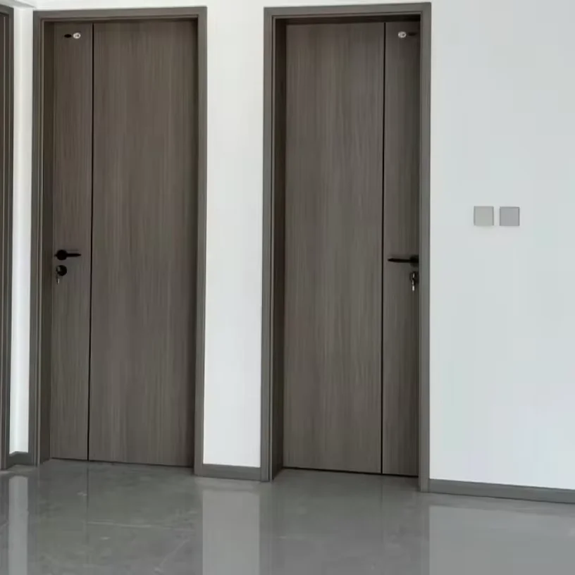 Water-proof WPC/PVC hotel bedroom door modern interior bathroom door residential door