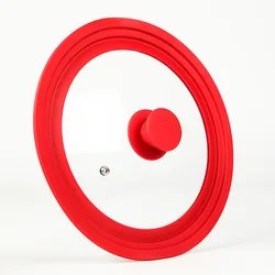 Wholesale BPA free Food Grade Silicone Spill Stopper Lid Multi-Function Cooking Pot Cover Anti Spill Pot Cover Silicone Pot Lid