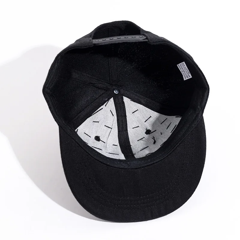 High Quality Flat hats Caps Snapback Adjustable riveted baseball hat Man Woman black Hedgehog punk hip-hop hat