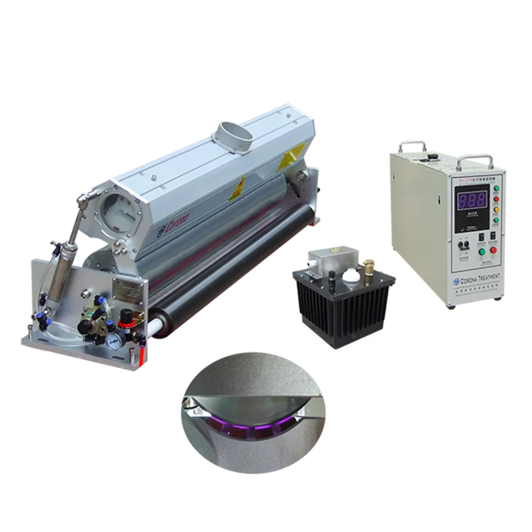 Metal film special rollover open corona treatment system