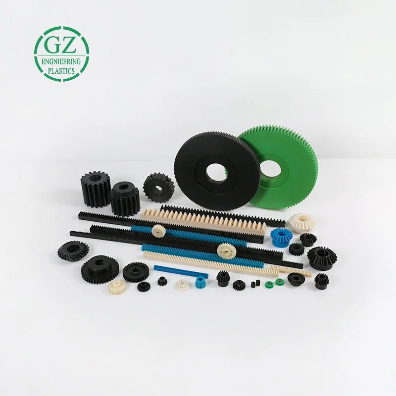 ISO9001 manufacture molded low friction nylon PA66 gear plastic double spur gear