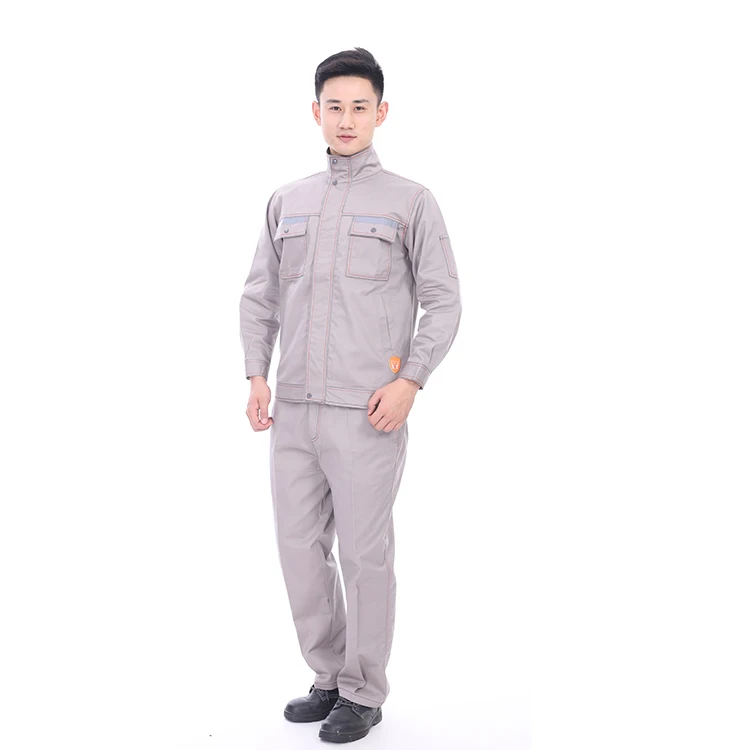 Wholesale fire resistance flame retardant clothing industrial safety clothing 100% cotton fabric