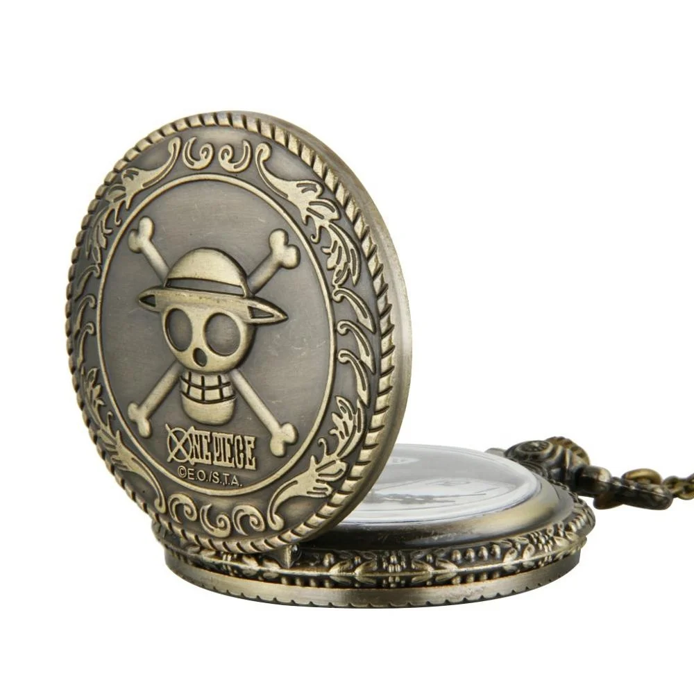  Китай оптовая продажа античная бронза карманные часы Pocketwatch с мультяшным черепом Montre A