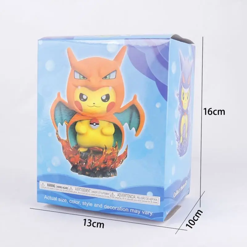 12 см PVC Pickachu Косплей Милая аниме фигурка для коллекции украшения модели игрушки