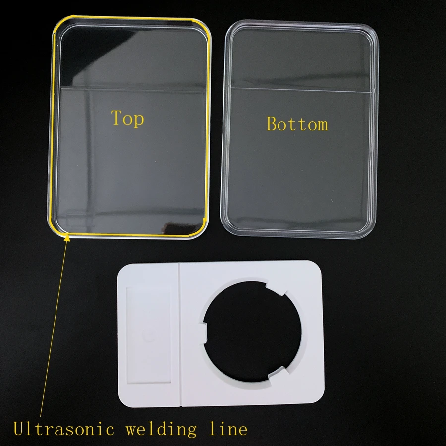 
Acrylic / PC Large Size Coin Display slab / 117 * 84 * 13MM / Large Commemorative Coin Collection Box 