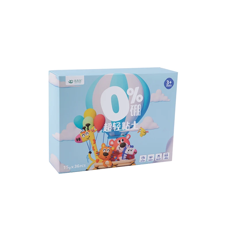 0% Boron  36 Colors bouncing Clay Soft Super Light Clay for modeling freely