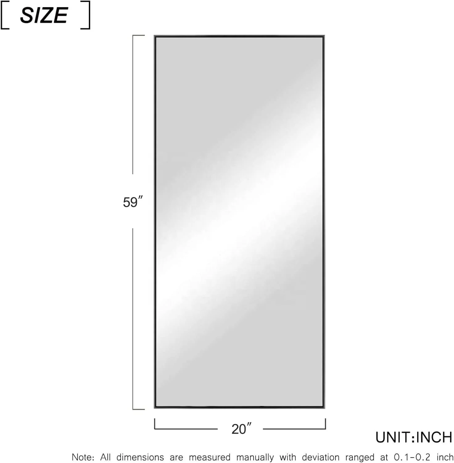 Hotel Inner Room Full-length Body Standing Unbreakable Dressing Mirror New Design Popular Fashion Travel Apartment Decor Mirror