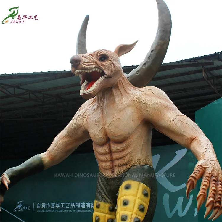 Giant Animatronic Monsters Customized Halloween Monster Statue Park Decoration Factory Sale