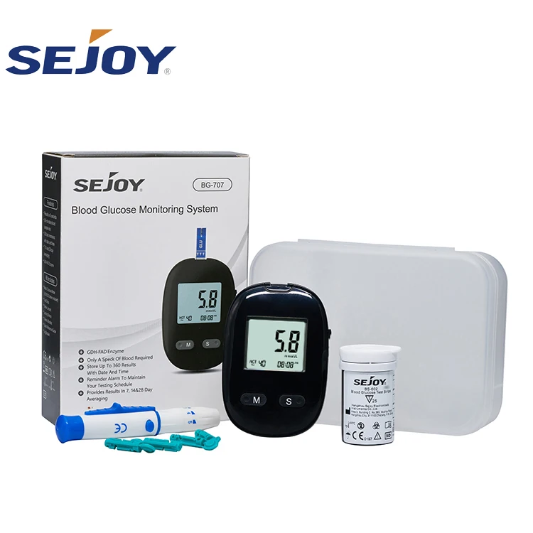 Sejoy Medical Equipment Glucose Test Strips for Diabetic Test with Blood Glucose Monitoring System