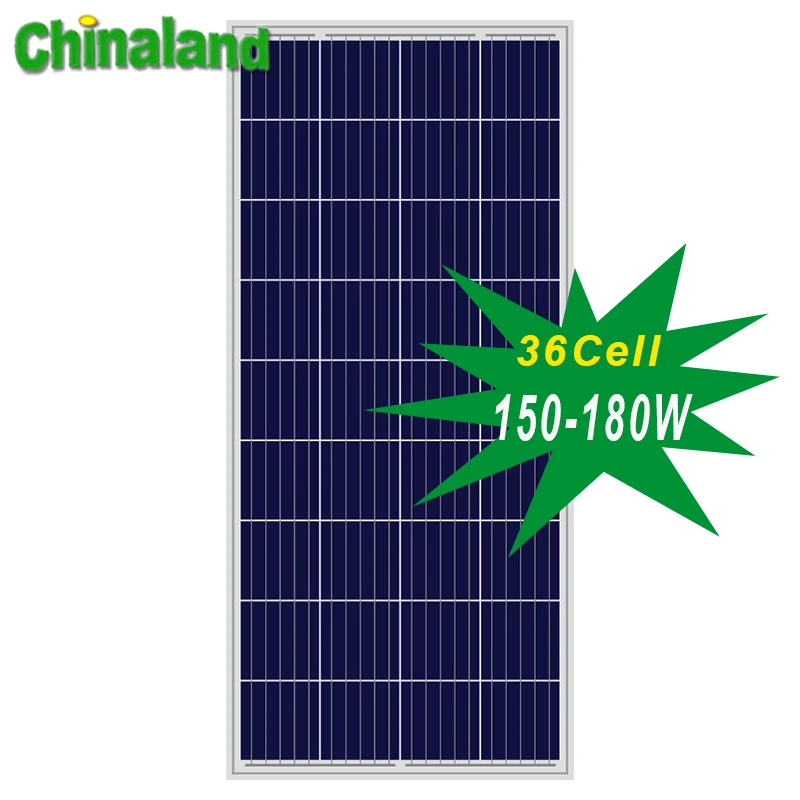 Small Poly 70w 80w 90w 100w 150 w160w 170w 180w 18V Solar Panel for CCTV