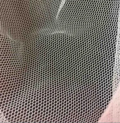 Breathable Soft 100% Polyester Mosquito Net Fabric Multicolor Mesh Fabric