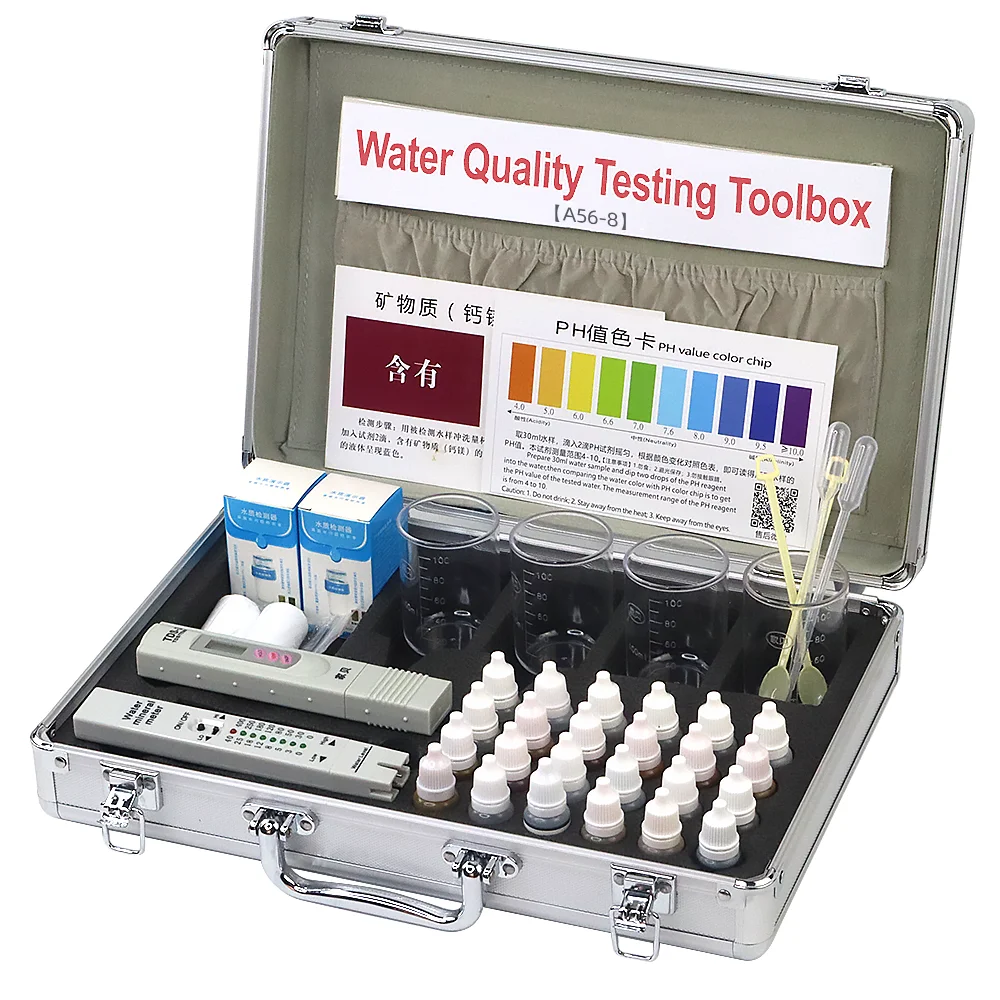 Factory direct wholesale pool and drinking water quality testing kit for sale/Water quality analyzer test kit