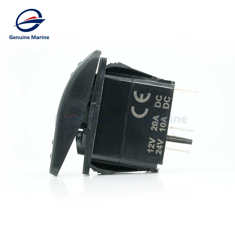 Boat Yacht Car RV Caravan 12V DC IP68 LED Red and Green Light Indicator Waterproof Single Pole Marine Switch