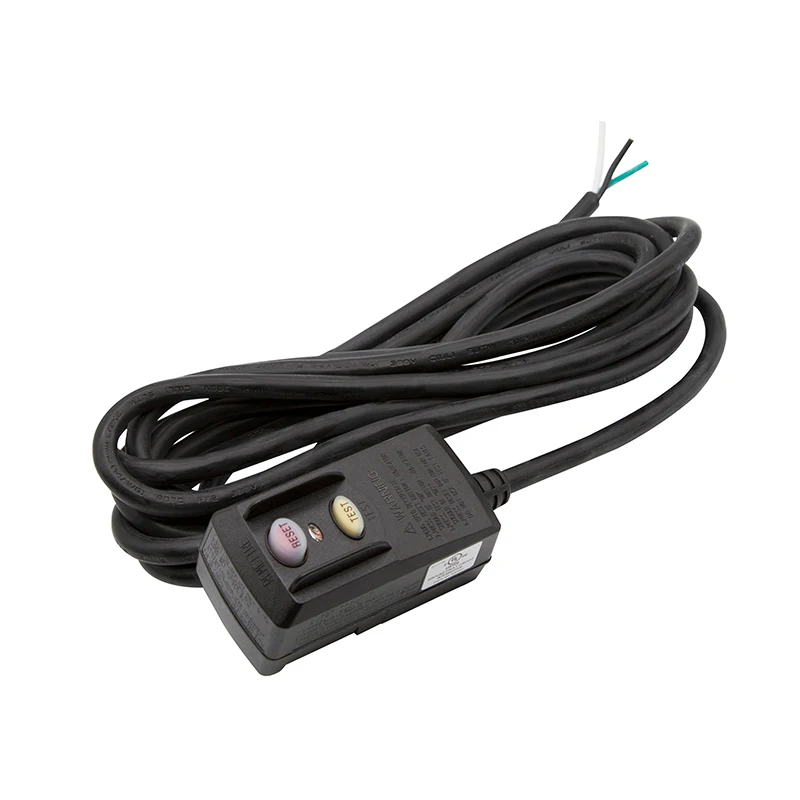 
14/3 SJTW Triple Tap Extension Cord With Right Angle GFCI 3 Prong Plug 