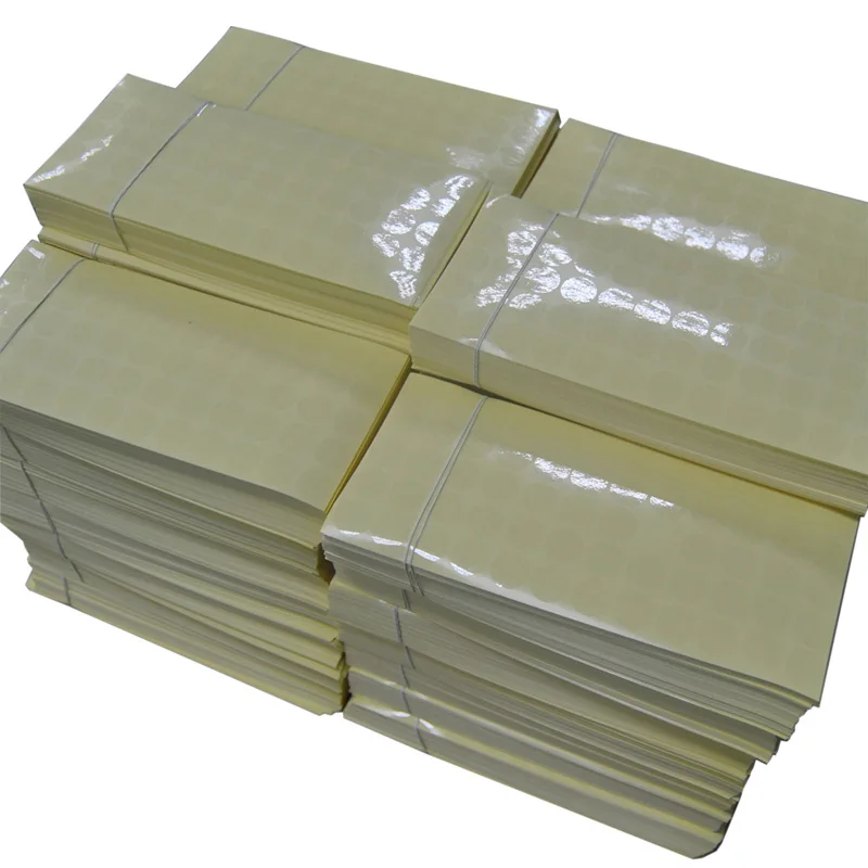 Retail Transparent Circle Seal Label 1 Inch Clear Round Sticker Sheets