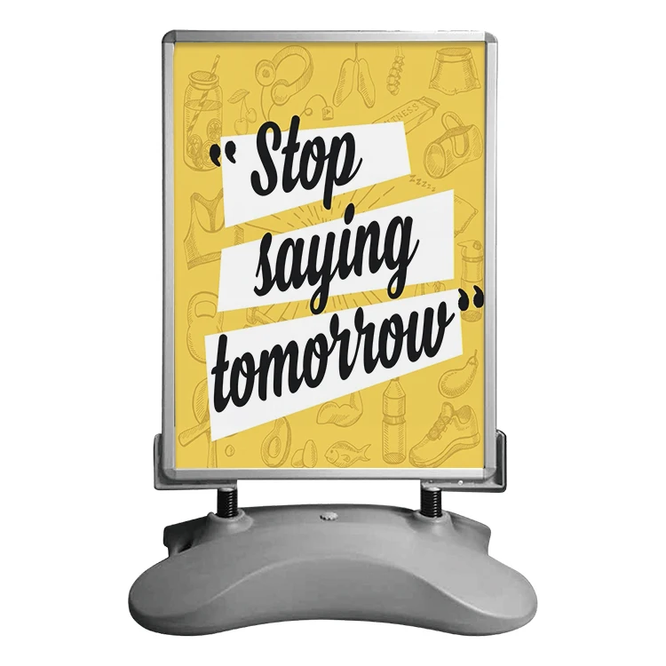 high quality a frame sidewalk poster stand portable pavement sign