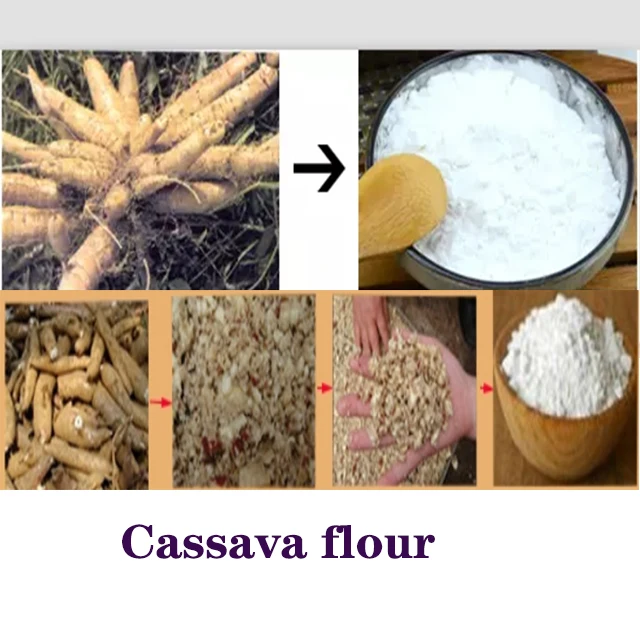  Industrial Automatic Cassava Processing Plant Flour Machine Stainless